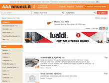 Tablet Screenshot of musica.aaannunci.it