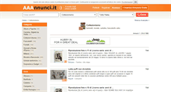 Desktop Screenshot of collezionismo.aaannunci.it
