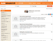 Tablet Screenshot of lavoro.aaannunci.it