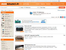 Tablet Screenshot of elettronica.aaannunci.it