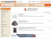 Tablet Screenshot of abbigliamento.aaannunci.it